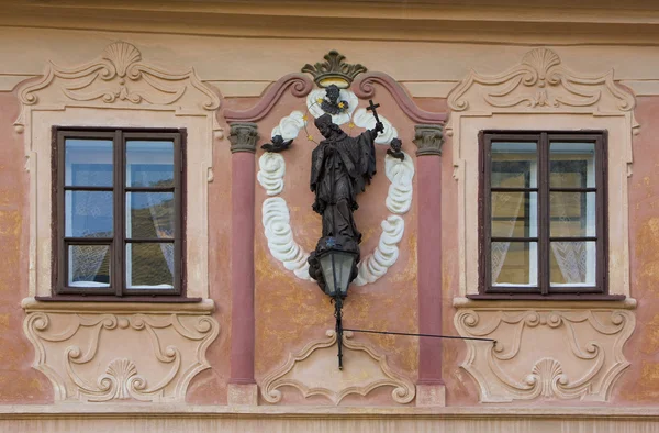 Σπίτι Λεπτομέρεια Κούτνα Χόρα Τσεχική Δημοκρατία — Φωτογραφία Αρχείου