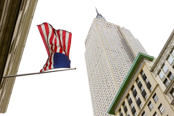 Az empire state building, a manhattan, new york city, Amerikai Egyesült Államok — Stock Fotó