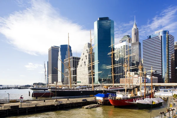 Molo Manhattan New York City Stany Zjednoczone Ameryki — Zdjęcie stockowe