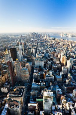 The Empire State Building, New York City, ABD 'den Manhattan manzarası