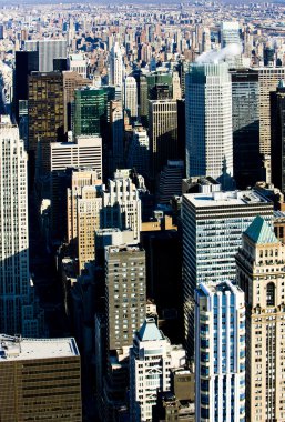 The Empire State Building, New York City, ABD 'den Manhattan manzarası