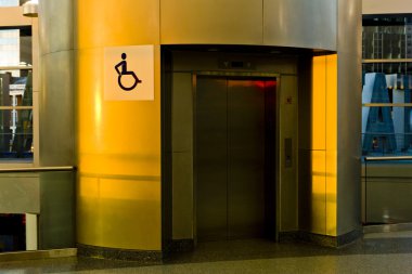 Elevator for disabled clipart