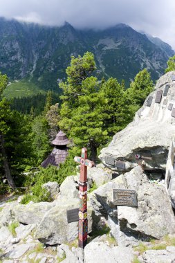 Cemetery in High Tatras, Slovakia clipart