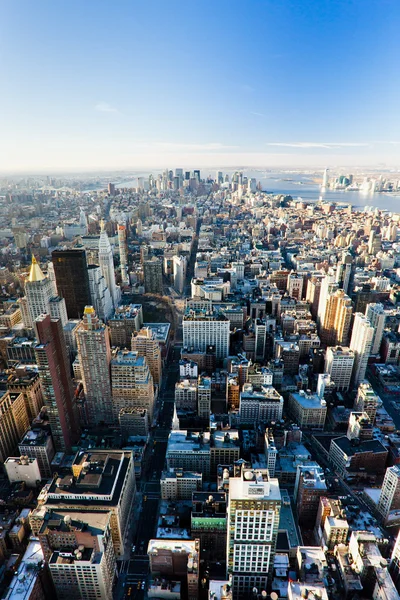 ニューヨーク州エンパイアステートビルからのマンハッタンの眺め — ストック写真