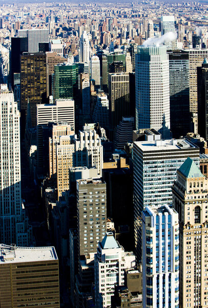 Вид на Манхэттен с Эмпайр-стейт-билдинг, Нью-Йорк, США