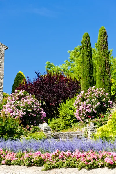 Κήπος Στο Gordes Προβηγκία Γαλλία — Φωτογραφία Αρχείου