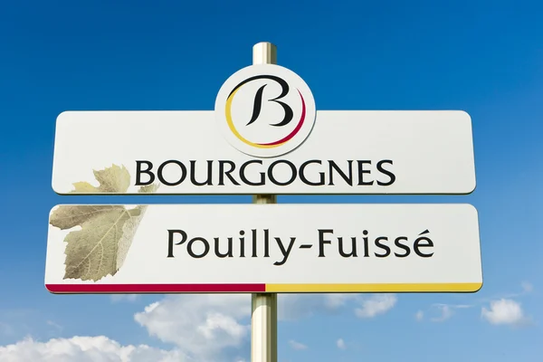 Pouilly Fuisse Кот Маконне Бургунди Франция — стоковое фото