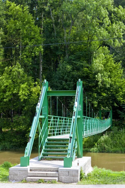 Ponte Sul Fiume Sazava Vicino Stvoridla Repubblica Ceca — Foto Stock
