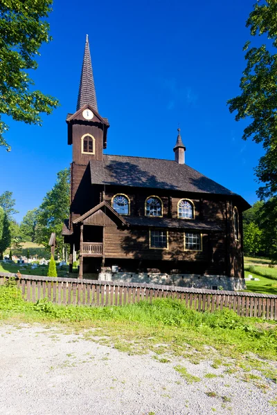 Chiesa Legno Javorina Slovacchia — Foto Stock