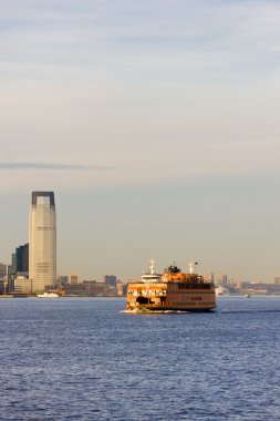 Ferry for Staten Island, New Jersey, USA clipart