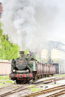 Steam freight train, Kolubara, Serbia clipart