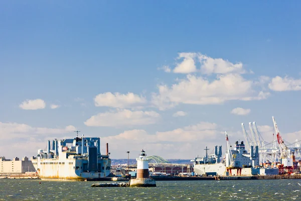 Порт Аппер Нью Йоркский Залив Сша — стоковое фото