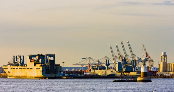 Порт в Верхнем Нью-Йоркском заливе — стоковое фото