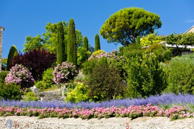 Garden at Gordes clipart