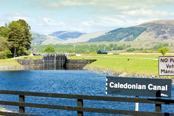 Laggan Locks on Caledonian Canal — Stock Photo, Image