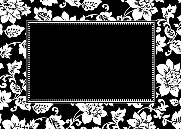 Floral Pattern and Frame — Stock Photo, Image