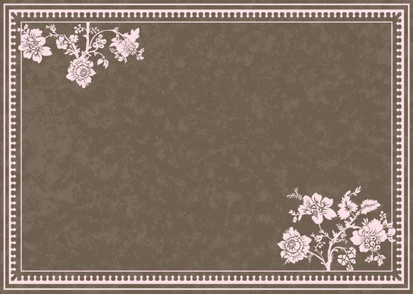 Pastell floraler Rahmen und Hintergrund — Stockfoto