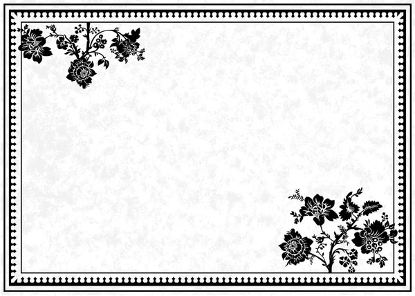 White Rose Frame — Stock Photo, Image