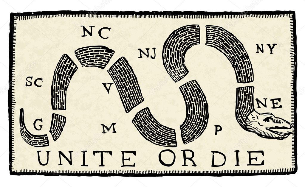 Unite or Die Flag — Stock Photo © createfirst #3473021