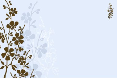  Blue Daisy Background clipart