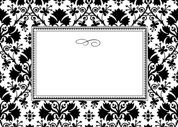 Λευκό τριφύλλι μοτίβο και το πλαίσιο — Φωτογραφία Αρχείου