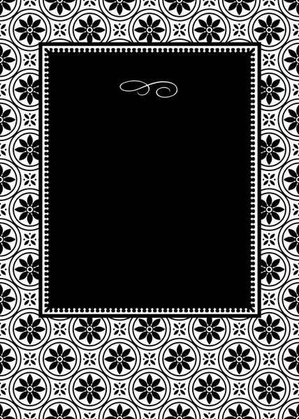 黑色雏菊框架 — 图库照片