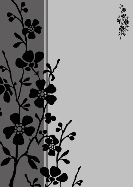 背の高い花フレーム — ストック写真
