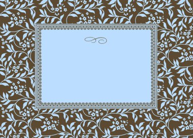  Blue Ivy Pattern and Frame
