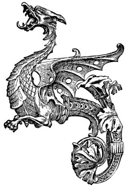  Ornate Dragon clipart