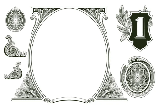 Dinheiro Ornamentos — Fotografia de Stock