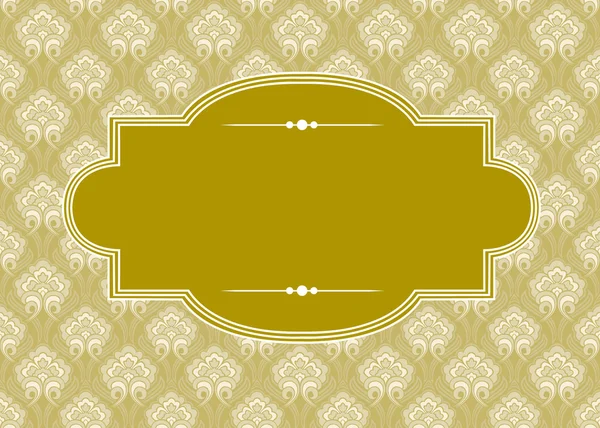 Gold Pattern and Frame — Stock Photo, Image