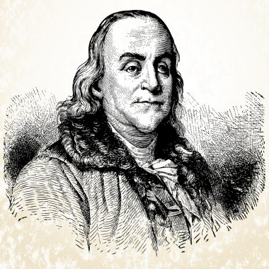  Benjamin Franklin illustration clipart