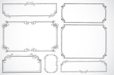  Decorative Frame Set clipart