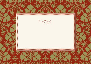 Holiday Frame and Pattern clipart