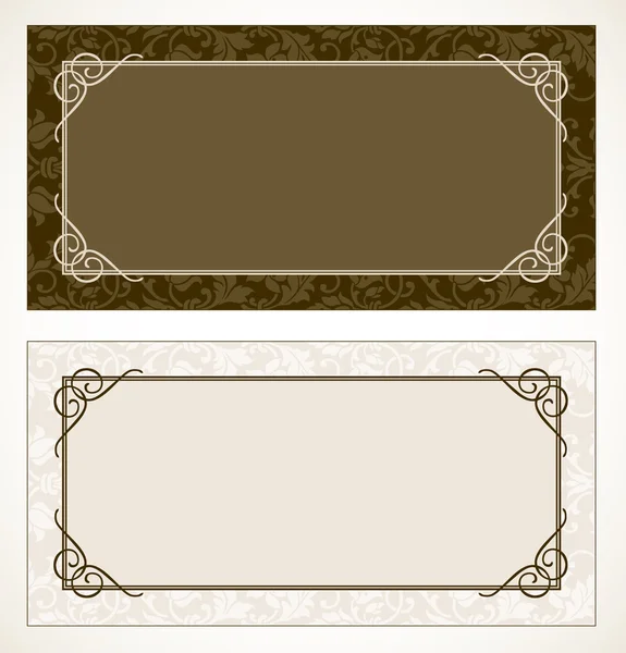Ornament Frame and Pattern — Stock Photo, Image