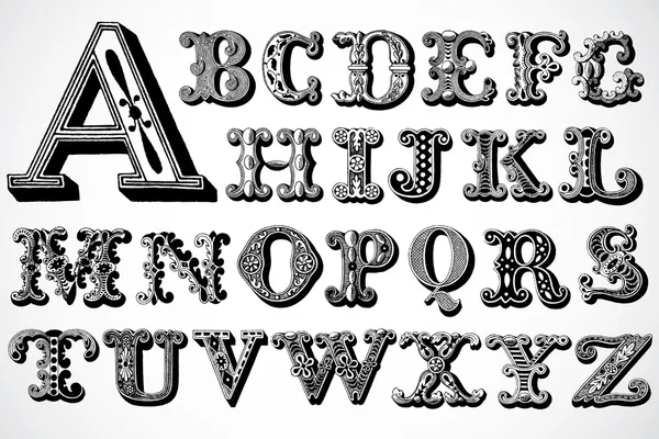Decorative Font Set — Stock Photo, Image