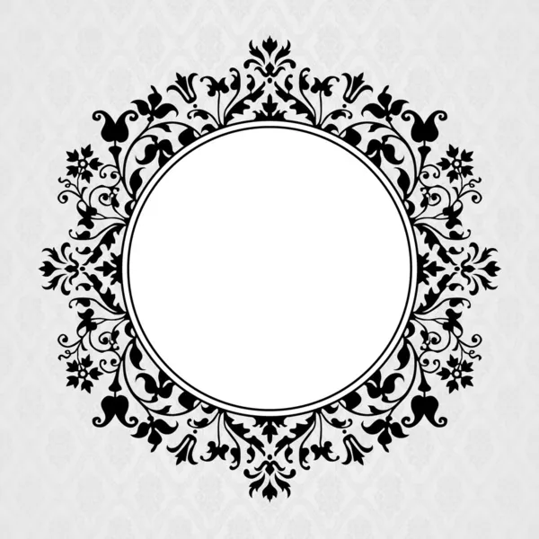 Bloemencirkel frame — Stockfoto