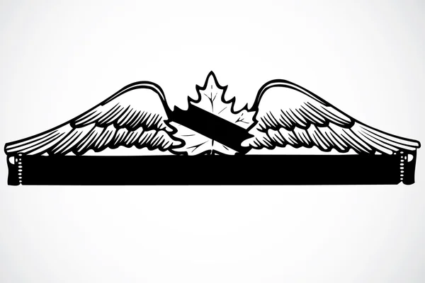 Flügelornament — Stockfoto