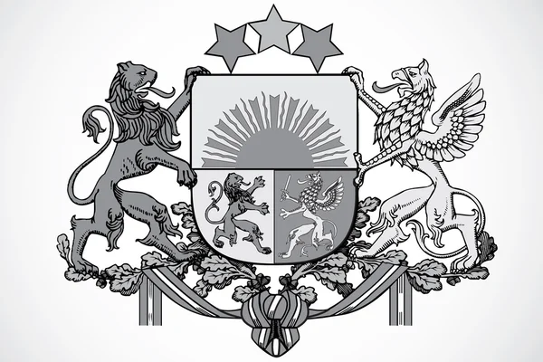 Ornamento de escudo — Fotografia de Stock