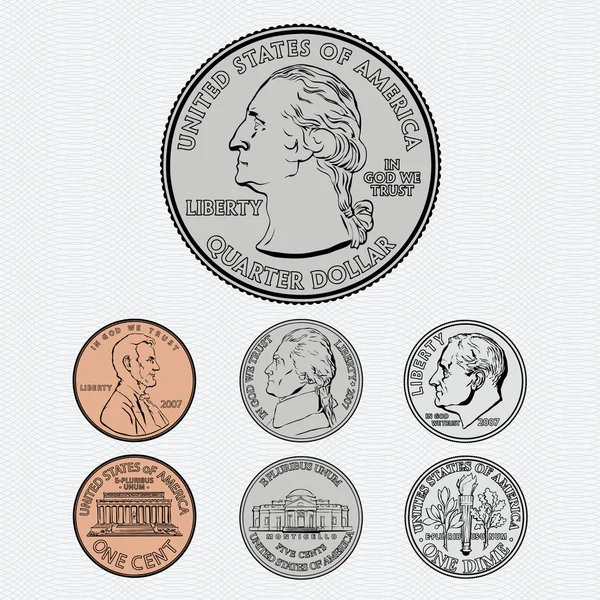 Монеты с фоном — стоковое фото