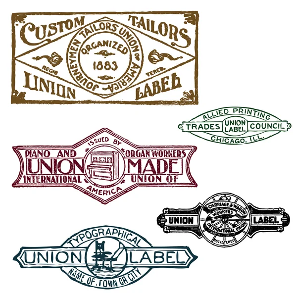 Série de timbres Union rétro — Photo