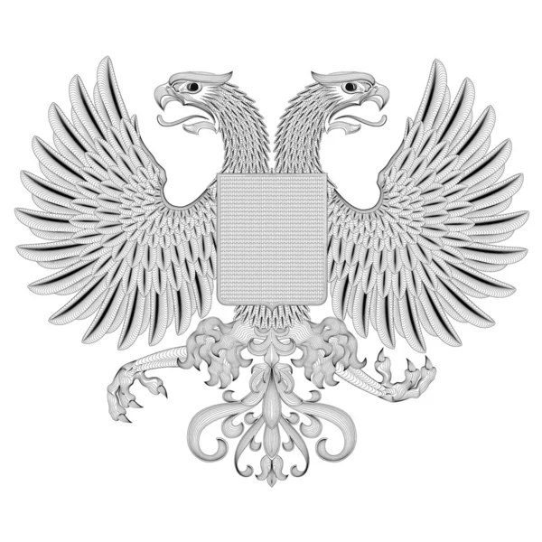 Águia e escudo — Fotografia de Stock