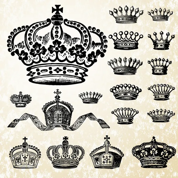 Crown set — Stockfoto