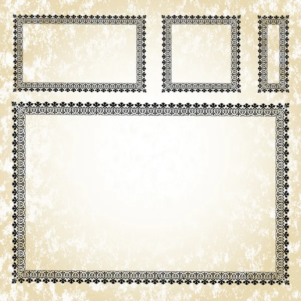 Conjunto de molduras ornamentadas — Fotografia de Stock