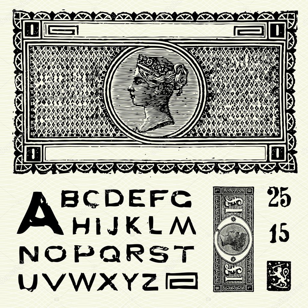  Old World Currency and Font