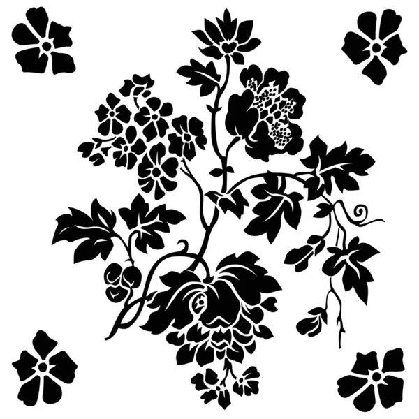 Ornamento floral de la baya —  Fotos de Stock