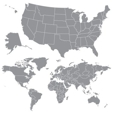 ABD ve dünya haritaları