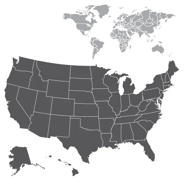 Verenigde Staten van Amerika kaart — Stockfoto