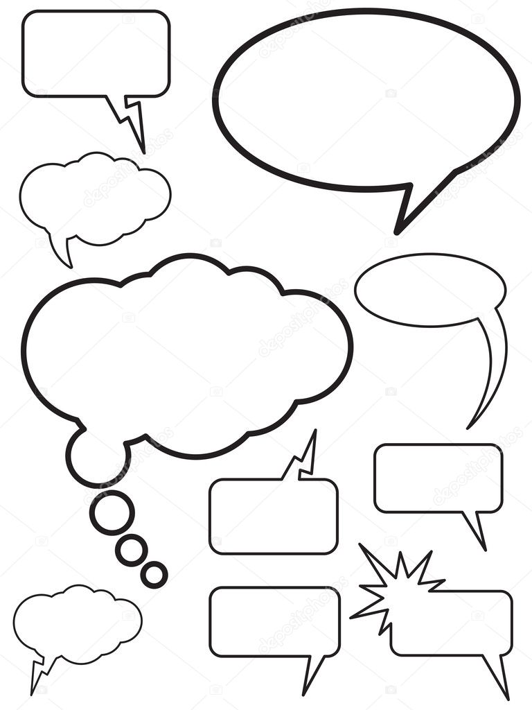 Speech and Thought Bubbles