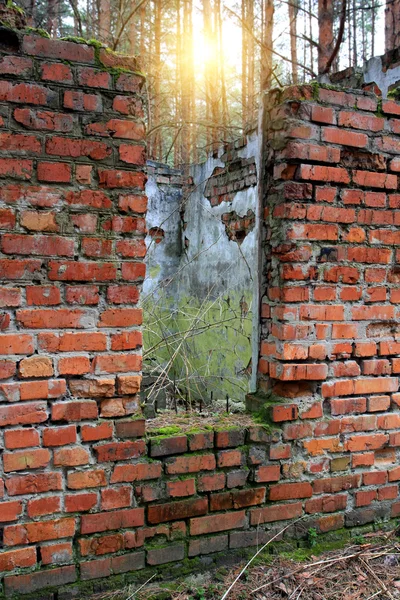 stock image Ruins of abandoned house